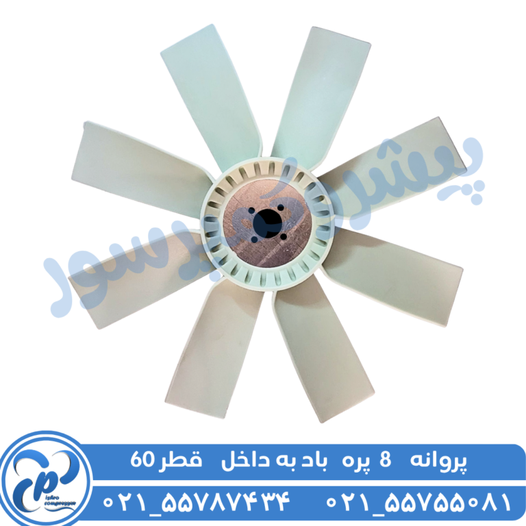 پروانه 8 پره باد به داخل